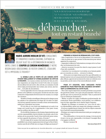 Article publié dans le magazine Emile Boutmy n°2, rubrique